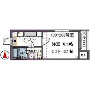 MYLIFEII(1K/1階)の間取り写真
