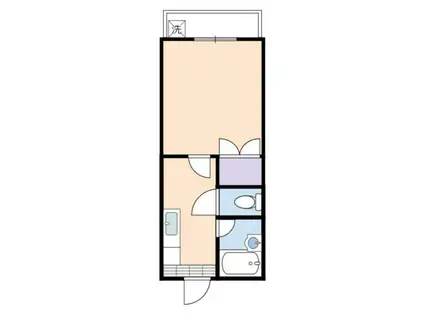 平和ビル錦本町(1K/3階)の間取り写真