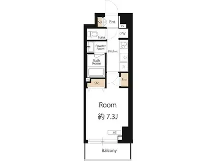 HYS FLAT 糀谷(1K/5階)の間取り写真