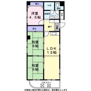 ラポール百舌鳥(3LDK/2階)の間取り写真