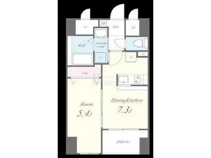 ペイサージュ文京(1DK/3階)の間取り写真