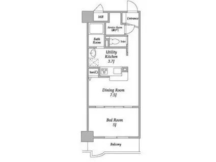 エルグランピア(1SLDK/2階)の間取り写真