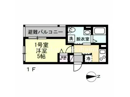 RICK鶴見(1K/2階)の間取り写真