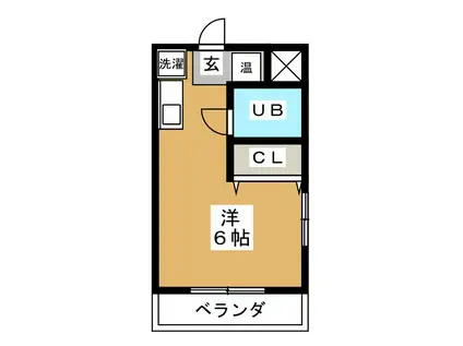 ムロハシマンション(ワンルーム/3階)の間取り写真