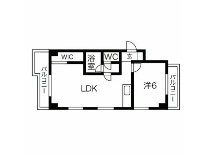第7加藤ビル(1LDK/2階)の間取り写真