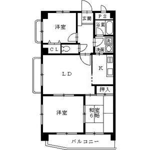 ファミール一社(3LDK/5階)の間取り写真