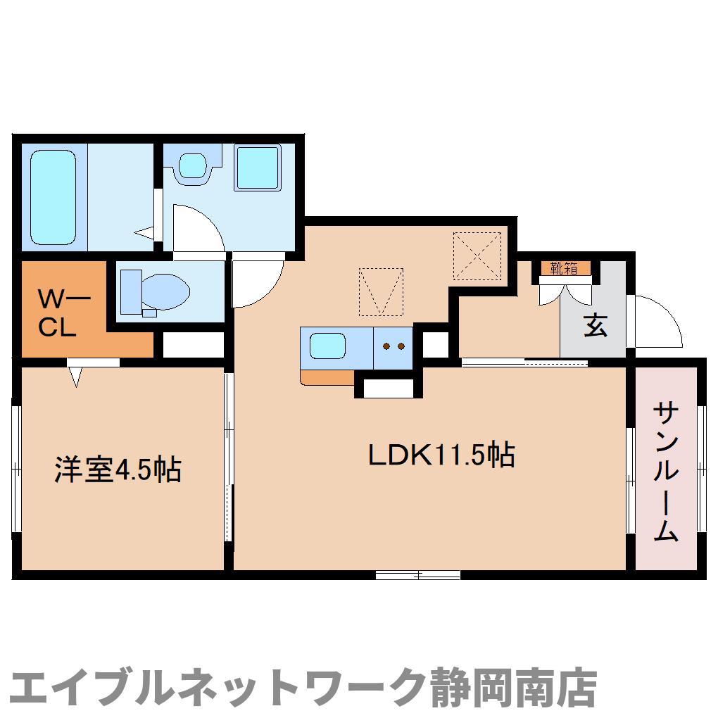 シティーロードコイシガワ(1LDK/1階)の間取り写真