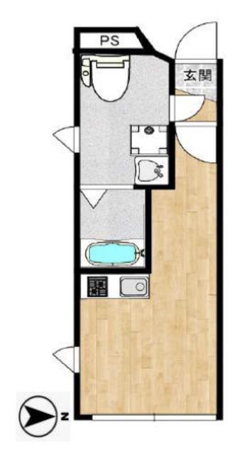 CICADA RESIDENCE NAKANO(ワンルーム/4階)の間取り写真
