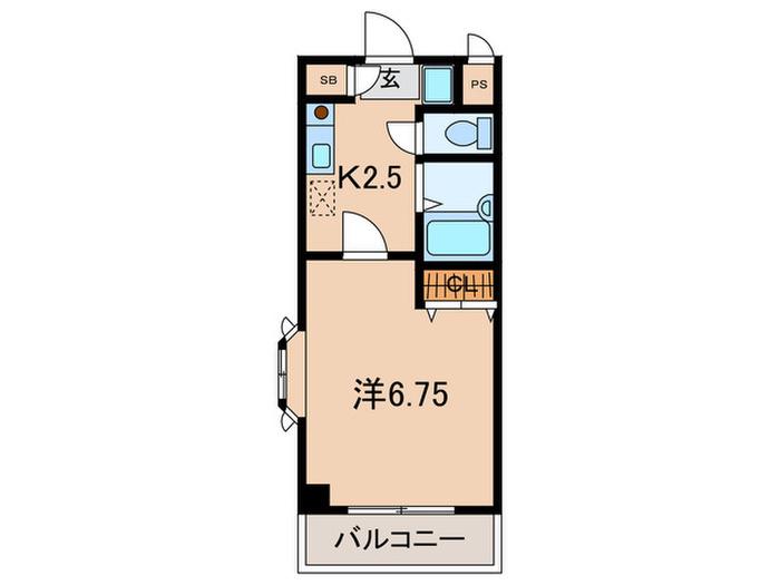 アスタリスク日吉(1K/3階)の間取り写真
