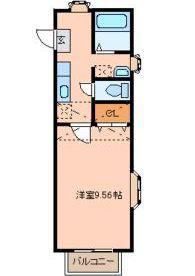 アヴァンセ高砂(1K/2階)の間取り写真