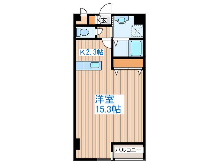 ARMS美術館通II(1K/3階)の間取り写真