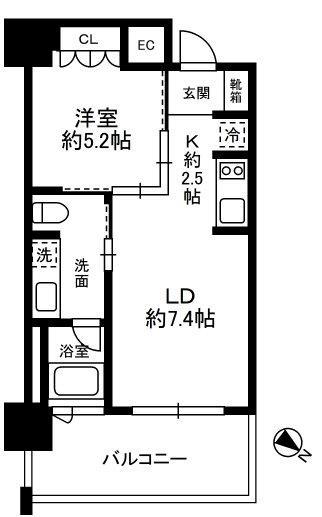 THE ROPPONGI TOKYO SUPERIOR RESIDEN(1LDK/4階)の間取り写真