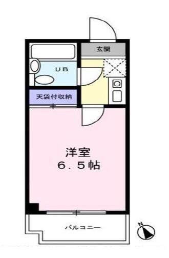 リバーサイド千住大橋(1K/4階)の間取り写真