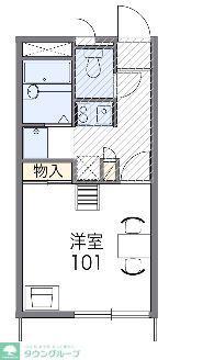 レオパレスシャルマンAIII(1K/1階)の間取り写真