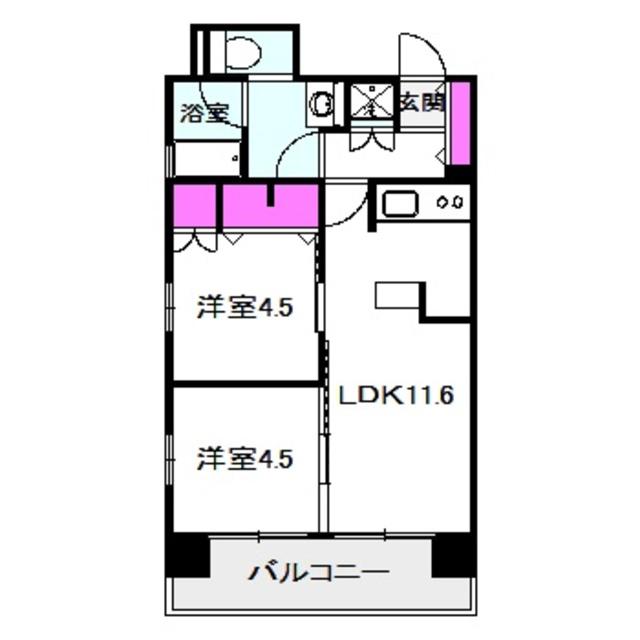 エステムコート京橋セレブIポーラスター(1SLDK/4階)の間取り写真