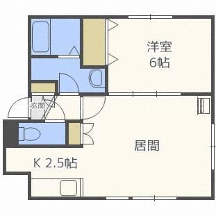 GRANA DAZZLE(1LDK/2階)の間取り写真