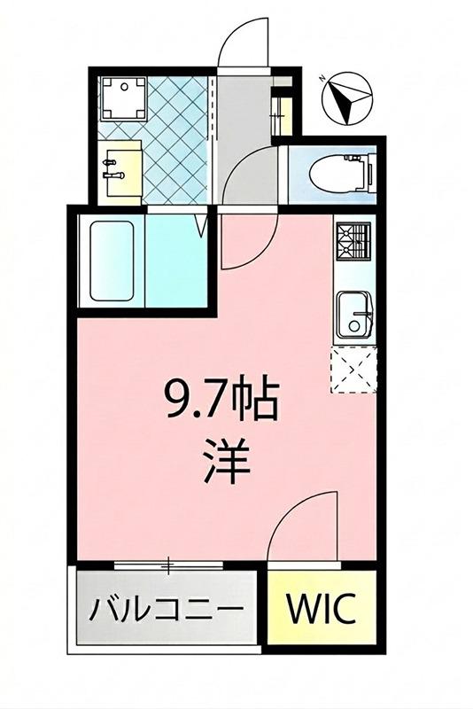 アルヴィータ元住吉(1K/1階)の間取り写真