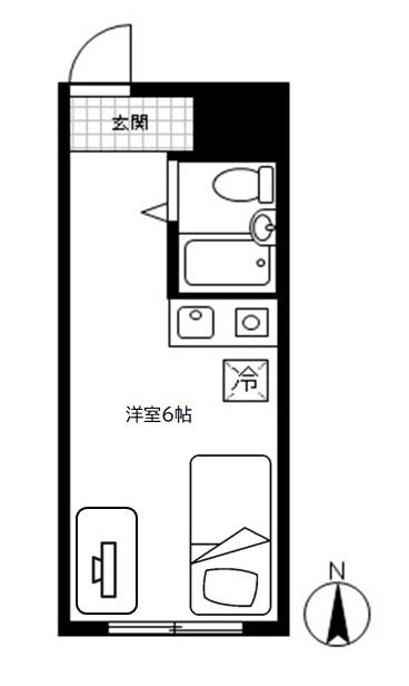 リバー綱島(ワンルーム/4階)の間取り写真