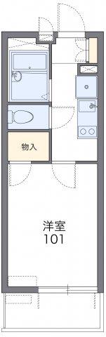 レオパレスケー ファイブ(1K/2階)の間取り写真