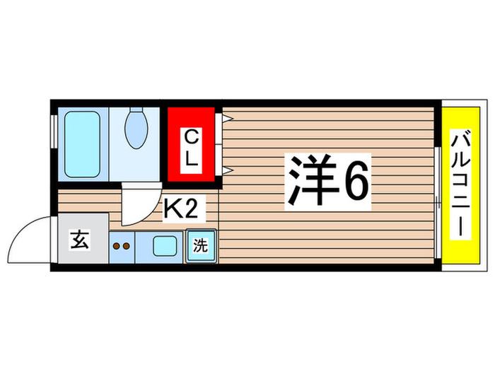 アークハイツ(1K/1階)の間取り写真