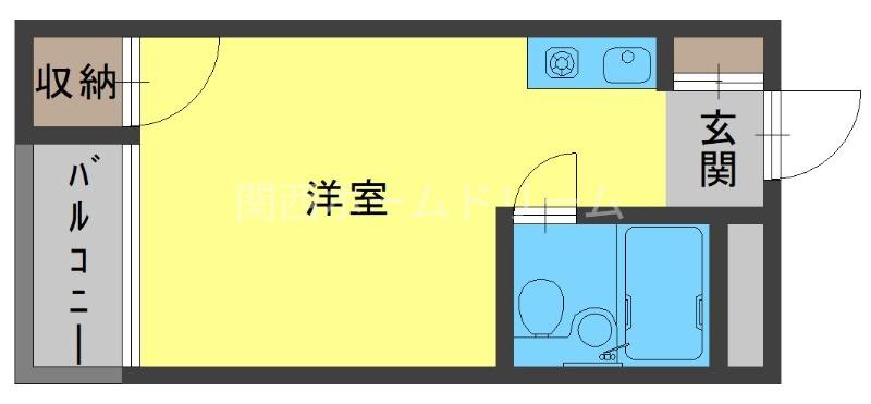 プレアール上神田(ワンルーム/1階)の間取り写真