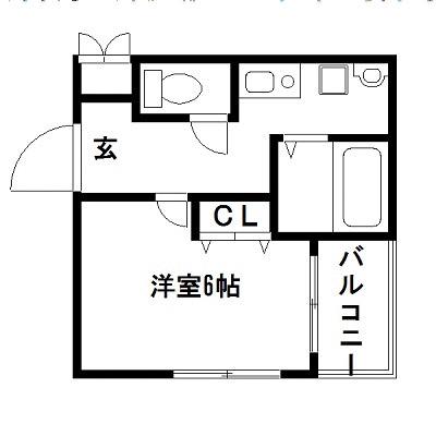 アイファースト緑橋(1K/4階)の間取り写真