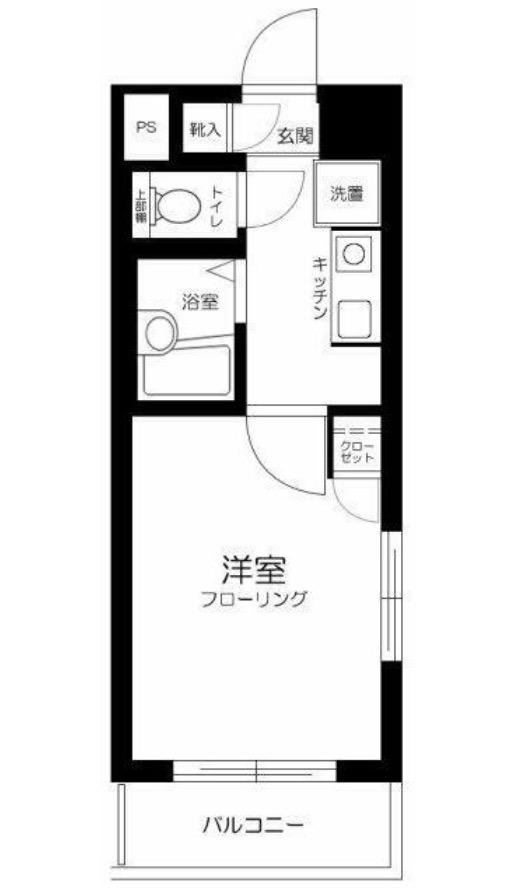スカイコート新宿落合第6(1K/3階)の間取り写真
