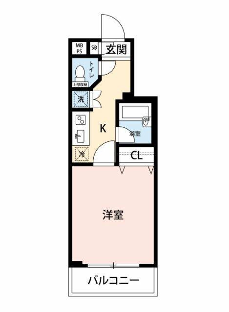 ドルチェ馬込 東京NC(1K/2階)の間取り写真