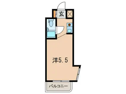 ボーテ日吉シェモア(ワンルーム/2階)の間取り写真