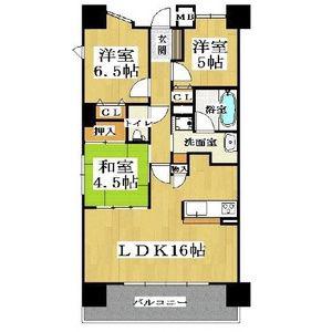 CITY SPIRE難波グレイス(3LDK/8階)の間取り写真