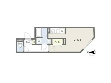 MTM東別院(1K/3階)の間取り写真