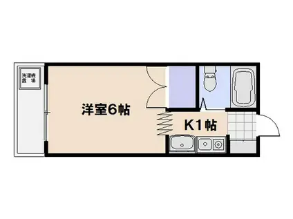 BM-10ビル(1K/3階)の間取り写真
