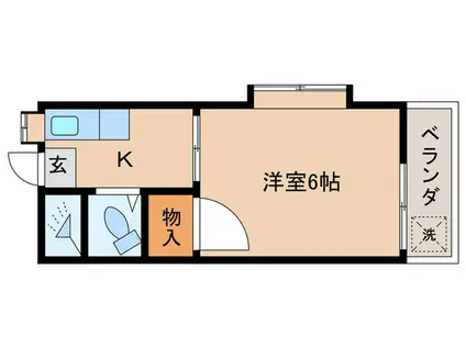 上原コーポラス(1K/3階)の間取り写真