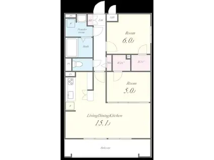 メイボーアネックス(2LDK/2階)の間取り写真