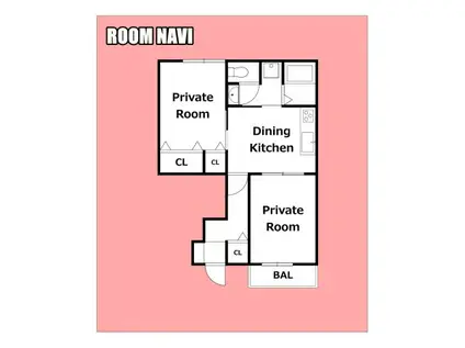 T・Tスクエア- B(2DK/1階)の間取り写真