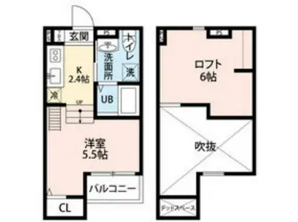 アクア東山(1K/1階)の間取り写真