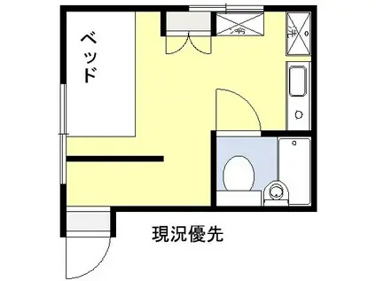 TAKE-UP(ワンルーム/3階)の間取り写真