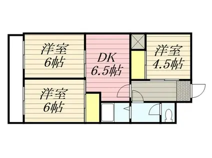 リアライズ浜松(3DK/7階)の間取り写真