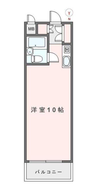 藤和芝コープ(ワンルーム/5階)の間取り写真