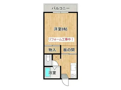 ロイヤルパレス彩佳A棟(1K/1階)の間取り写真