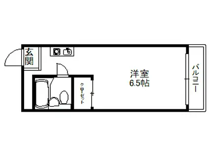 メゾン・ド・エクラン(ワンルーム/4階)の間取り写真