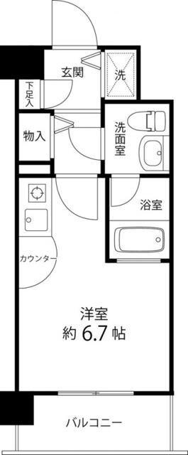 サンセール与野本町(ワンルーム/2階)の間取り写真