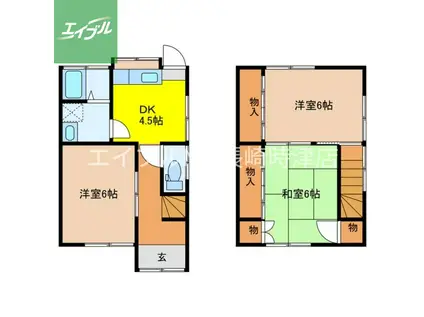 FL時津(3DK/2階)の間取り写真