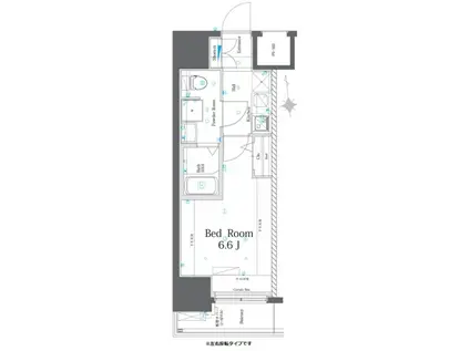 AZEST西川口(1K/9階)の間取り写真