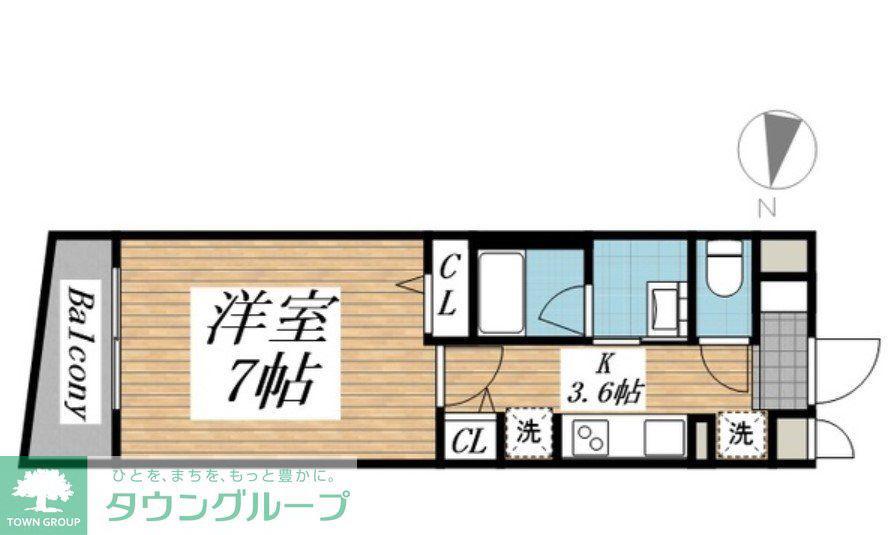 クリオ ラモード学芸大学II(1K/3階)の間取り写真
