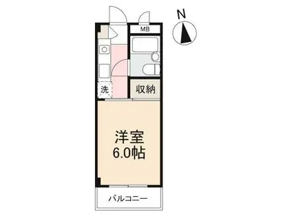 ナビハウス(1K/1階)の間取り写真