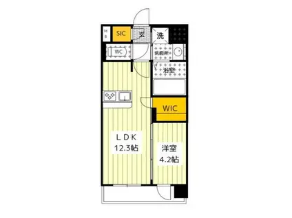 CERESDAIMON(1LDK/3階)の間取り写真