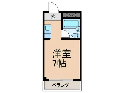 枚岡CTヒルズ(ワンルーム/2階)の間取り写真