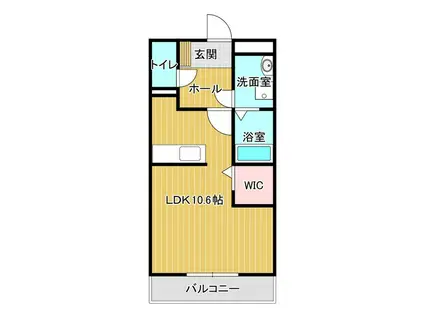 ネクステージ(ワンルーム/1階)の間取り写真