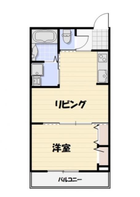 LYK村上(1LDK/2階)の間取り写真